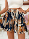 Women's Printed Wide-Leg Romper Summer Beach Vacation Outfit