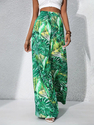 Bedruckter Spaghettiträger-Wide-Leg-Jumpsuit