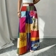 Große Größen Wide-Leg-Tropisch-Blumenprint-Hose