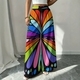 Große Größen Wide-Leg-Tropisch-Blumenprint-Hose