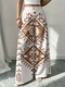 Große Größen Wide-Leg-Tropisch-Blumenprint-Hose