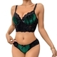Push-Up Velvet Lace Bra And Panty Set