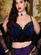 Push-Up Velvet Lace Bra And Panty Set