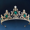 Braut-Haarreif mit funkelnden Kristallen und Diamantbesatz