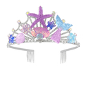 Ocean Theme Princess Crown Alloy Hair Comb Tiara