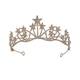 Vintage-Braut-Tiara mit Sternen und Rhinestones