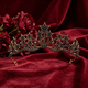 Vintage-Braut-Tiara mit Sternen und Rhinestones