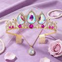 Vintage Crown Alloy Bridal Jewelry Set