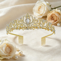 Rhinestone-Kronen-Haarreif, Haaraccessoire für Hochzeit, Party und Pageant