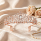 Rhinestone-Kronen-Haarreif, Haaraccessoire für Hochzeit, Party und Pageant