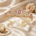 Rhinestone-Kronen-Haarreif, Haaraccessoire für Hochzeit, Party und Pageant