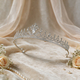 Minimalist Rhinestone Bridal Tiara Crown