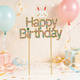 Crystal Rhinestone Cake Topper For Birthday Wedding Decoration