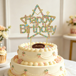 Style 5 Gold With Colorful Diamond