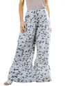 Multi-color Loose Camouflage Print Wide-Leg Pants For Women