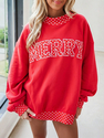 Letter Print Half Turtleneck Long Sleeve Pullover Sweatshirt
