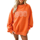 Letter Print Half Turtleneck Long Sleeve Pullover Sweatshirt