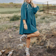 Solid Color Corduroy High Waist Short Dress