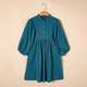 Solid Color Corduroy High Waist Short Dress
