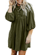 Solid Color Corduroy High Waist Short Dress