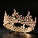 Baroque Vintage Round Bridal Crown Full-Circle Tiara