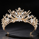 Rhinestone Flower Bridal Tiara Crown Headband
