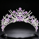 Rhinestone Flower Bridal Tiara Crown Headband