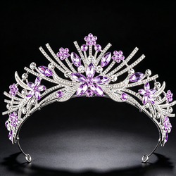 Thick Silver White + Crystal Purple