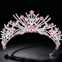 Rhinestone Flower Bridal Tiara Crown Headband