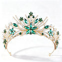 Rhinestone Flower Bridal Tiara Crown Headband