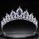 Crystal Princess Crown Headpiece For Women Elegant Rhinestone Tiara Hairband