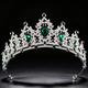 Crystal Princess Crown Headpiece For Women Elegant Rhinestone Tiara Hairband