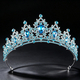 Crystal Princess Crown Headpiece For Women Elegant Rhinestone Tiara Hairband
