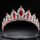 Crystal Princess Crown Headpiece For Women Elegant Rhinestone Tiara Hairband