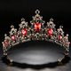 Crystal Princess Crown Headpiece For Women Elegant Rhinestone Tiara Hairband