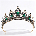 Crystal Princess Crown Headpiece For Women Elegant Rhinestone Tiara Hairband