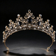 Crystal Princess Crown Headpiece For Women Elegant Rhinestone Tiara Hairband