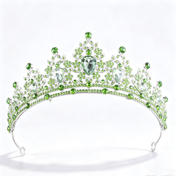 Thick Silver White + Light Green