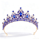 Crystal Princess Crown Headpiece For Women Elegant Rhinestone Tiara Hairband