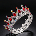 Baroque Teardrop Rhinestone Bridal Tiara Crown