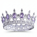 Baroque Teardrop Rhinestone Bridal Tiara Crown