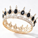 Baroque Teardrop Rhinestone Bridal Tiara Crown