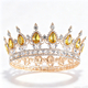 Baroque Teardrop Rhinestone Bridal Tiara Crown