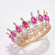 Baroque Teardrop Rhinestone Bridal Tiara Crown