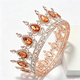 Baroque Teardrop Rhinestone Bridal Tiara Crown