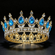 Baroque Teardrop Rhinestone Bridal Tiara Crown