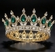Baroque Teardrop Rhinestone Bridal Tiara Crown