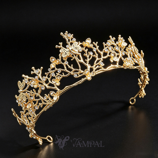 Barock-Geburtstags-Krone-Haarschmuck-Tiara-Kopfschmuck