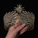 Baroque Pearl Crown Headpiece For Pageant Runway Performance