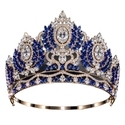 Crystal Bridal Large Crown Baroque Tiara